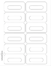 [LASERW] AUDIO CASS. LABEL FOR LASER PRINTERS 12 UP 300 LABELS