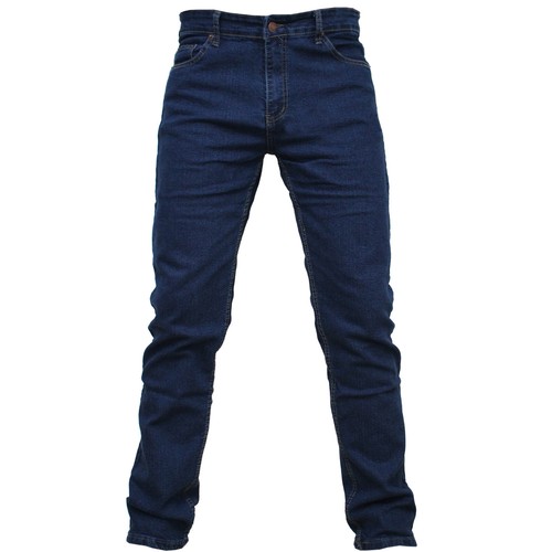 Jeans Uomo Elasticizzato Regular 46 48 50 52 54 56 58 60 62 Denim Blu  Pantaloni | eBay