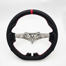 REVESOL 3D Red Ring Leather  Steering Wheel for 11-17 JEEP WRANGLER JK RUBICON