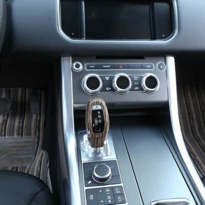 Sands Wood Grain Gear Shift Head Cover Trim For Range Rover Sport 2014-2017 1pcs