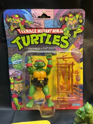 1988 Teenage Mutant Ninja Turtles, RAPHAEL -  Lot Of TMNT Broken Tag