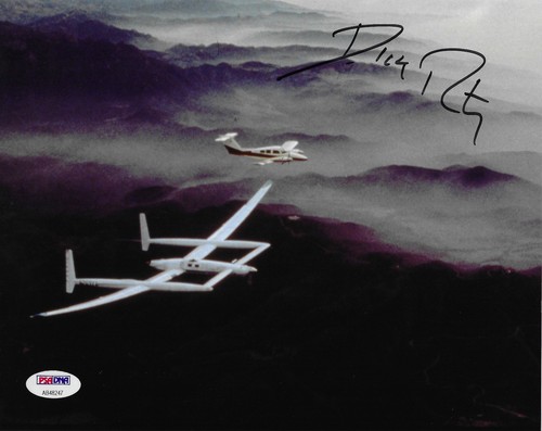 Dick Rutan Autographed 8x10 Photo Signed PSA/DNA Round the World Flight Voyager