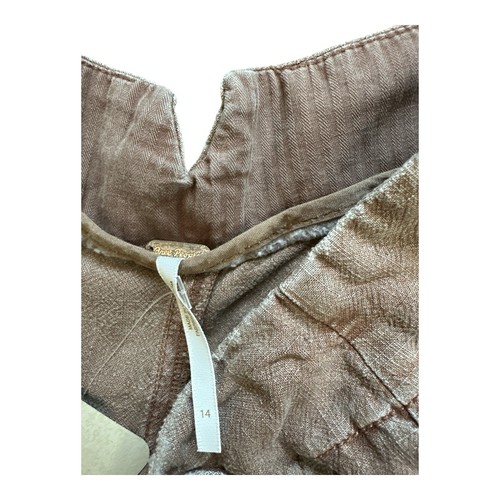 Free People Calla Damenhose Used-Look hellbraun neu ohne Etikett Größe 14 - Bild 3 von 6