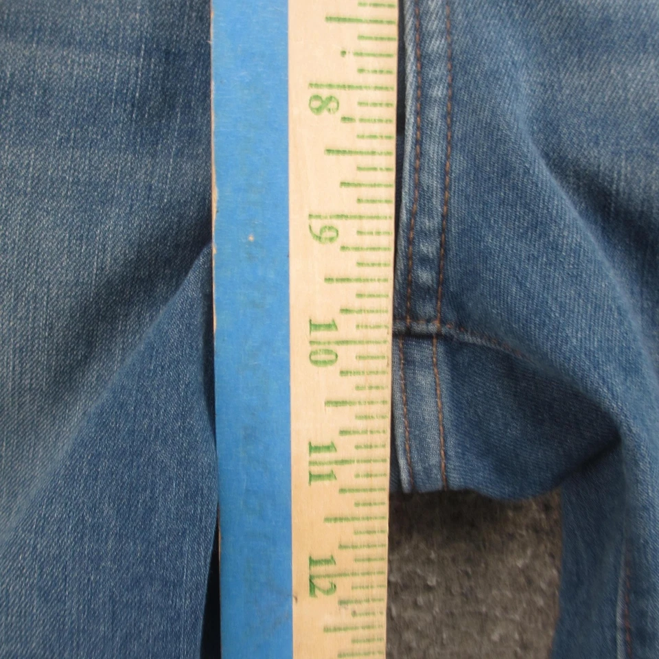 Jeans feminino LC Lauren Conrad 8 azul super magro bainha crua jeans stretch no tornozelo - Imagem 4 de 4