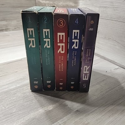ER - The Complete Seasons: Season 1-5 (DVD, 30-Disc Set) Discs Are Great Cond.