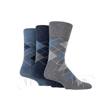 NEW 12 Pairs GENTLE GRIP Men's Diabetic Socks UK 6-11 Non-Elastic Loose Top