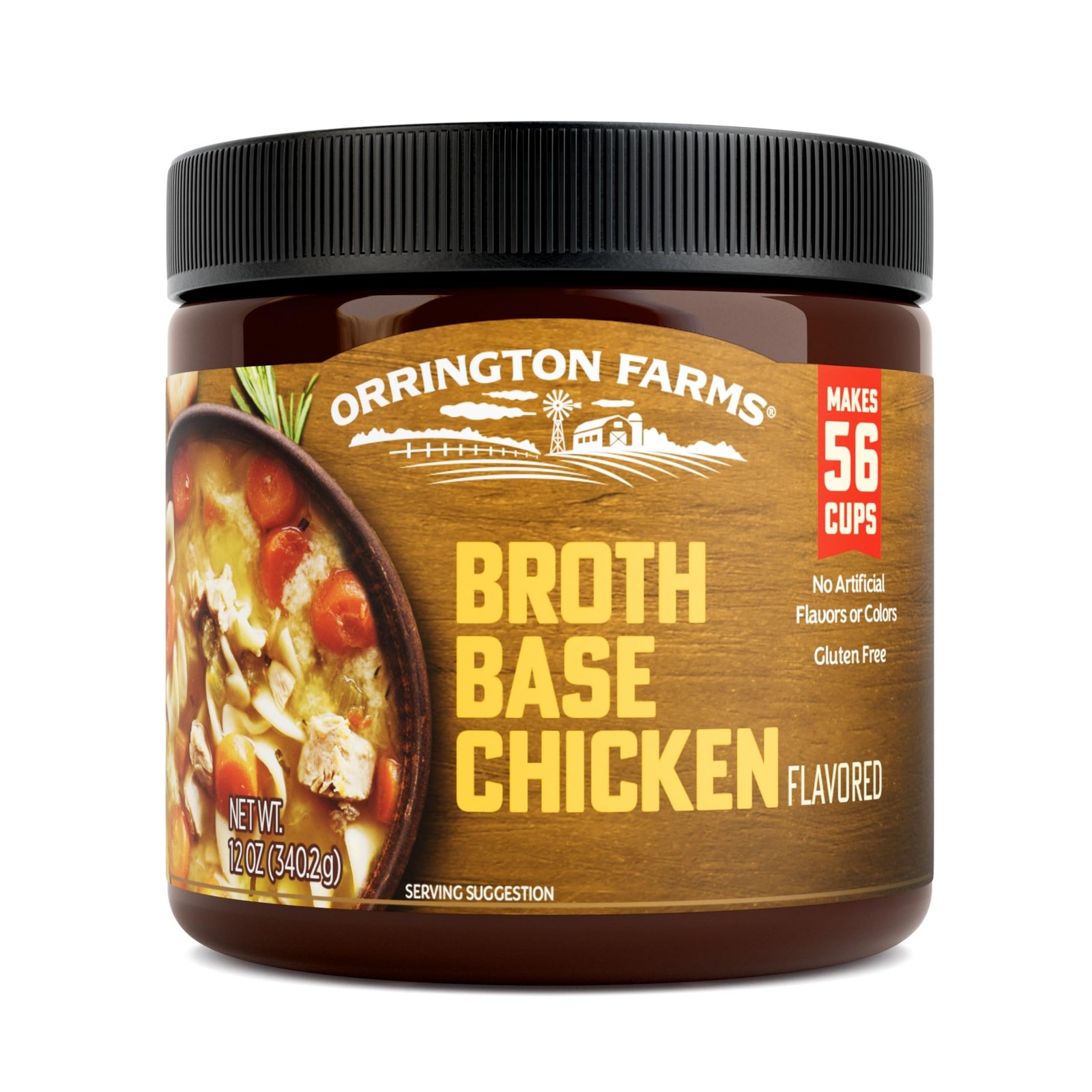 Orrington Farms Chicken Flavored Broth Base & Seasoning, 12 Ounce (Pack of 1)