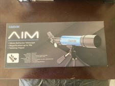 NEW Carson AIM 50mm Refractor Telescope To 78X Magnification, Tabletop Tripod