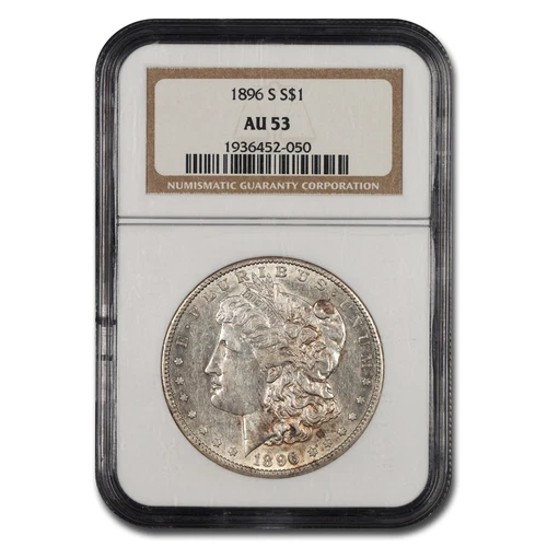 1896-S Morgan Dollar AU-53 NGC