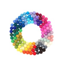 Glaciart One Wool Felt Balls, Felt Pom Pom Balls 120 Pieces 1.5 c... Fast Ship