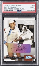 2005 ACE AUTH SIG SER AUTO #15 DAVID FERRER 86/100 PSA 9 AUTO