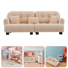 Dollhouse Living Room Furniture Miniature Accessories Modern Sofa