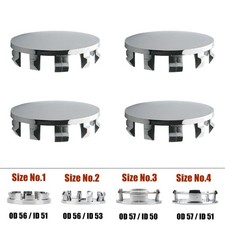 OD 56MM & OD 57MM Wheel Center Cap Center Cap For Rims No Logo Base Set Of 4