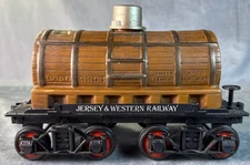 Jim Beam 1983 Tank Train Car Decanter Jersey & Western Railway EMPTY