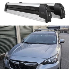 For Subaru Crosstrek Outback 31.5" Ski Snowboard Carrier Roof Rack Crossbars Kit