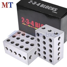 23 Holes 1 Matched Pair Ultra Precision 2-3-4 234 Blocks .0002" Machinist