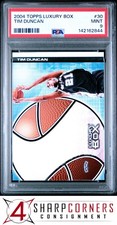 2004 TOPPS LUXURY BOX #30 TIM DUNCAN SPURS HOF POP 3 PSA 9