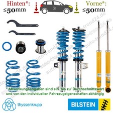 B14 Fahrwerk 30-50mm Tieferlegung u.a.: VW Golf VI Cabriolet 517 Bj. 2011-2016