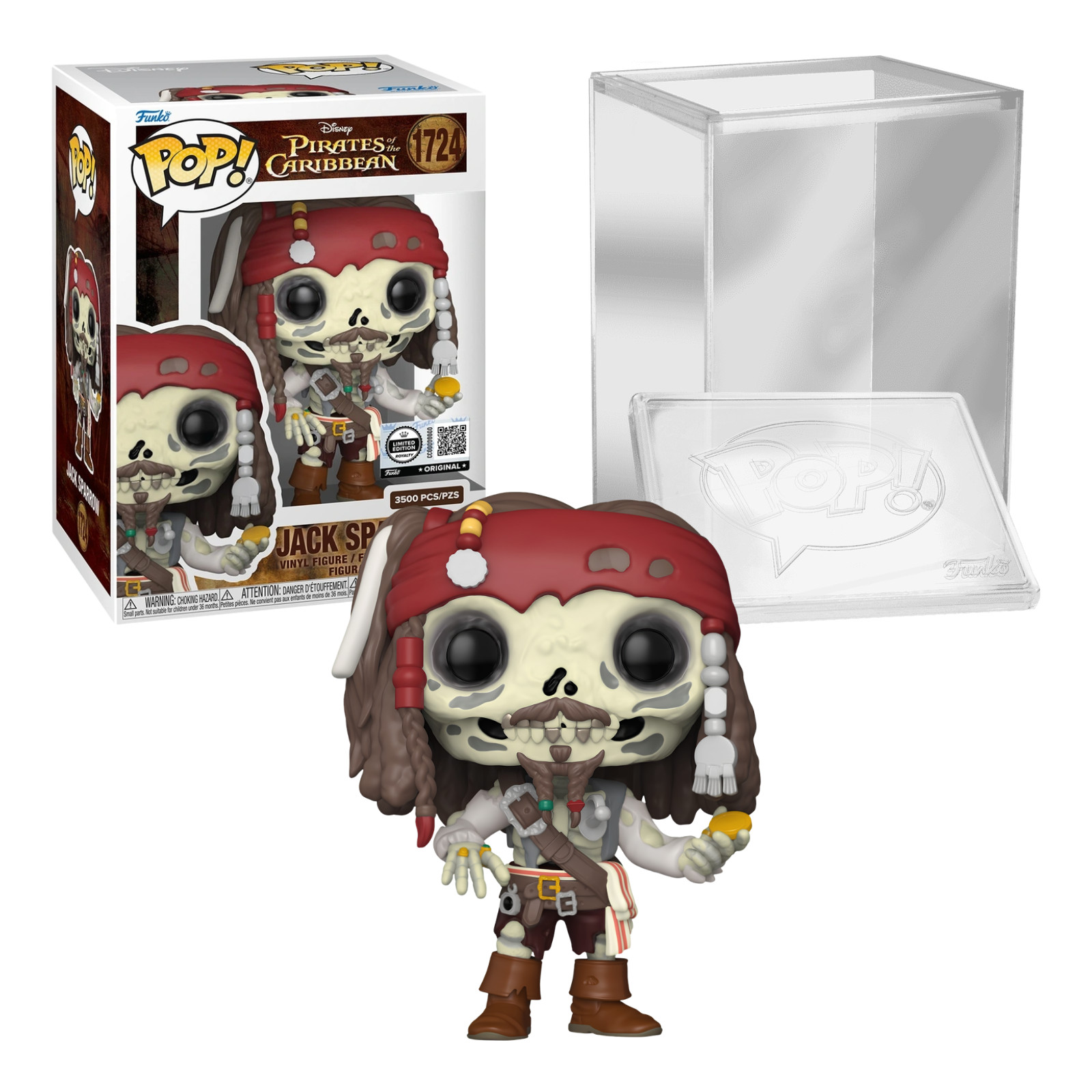 Funko Pop Jack Sparrow 1724 Royalty pièce de collection rare pour vitrine de prestige
