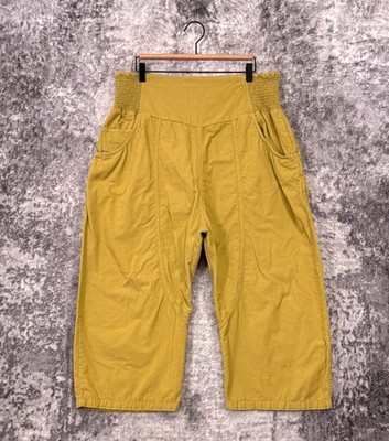 Free People Lunan Pull On Cord Harem Pants XL Womens Green