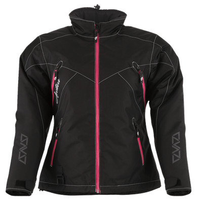 Arctiva Women's Pivot 6 Snowmobile Snow Jacket Black/Pink Large