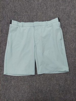 Nike Dri Fit Golf Shorts Men 38 Light Blue Peformance Flat Front Bermuda Walking