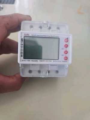 3 Phase 380V 100A Tuya WiFi Smart Bi-Directional Energy Power kWh Meter DIN Rail