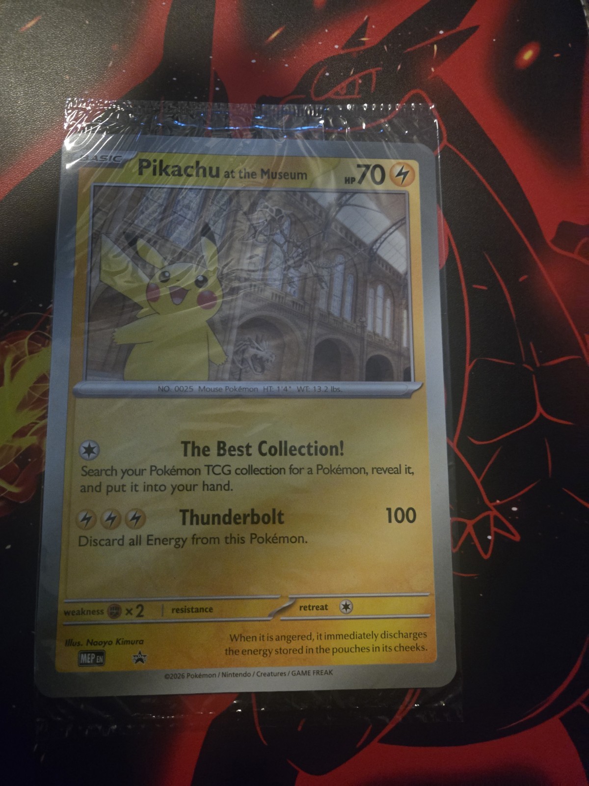 Jumbo Pikachu At The Museum Promo Pokemon Card