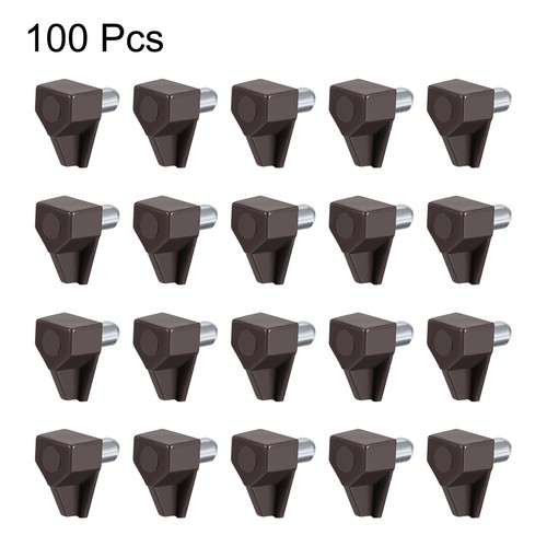100pack Plastic Shelf Support Peg 5mm Cabinet Shelf Clips Shelf Holder Steel Pin - Picture 3 of 3