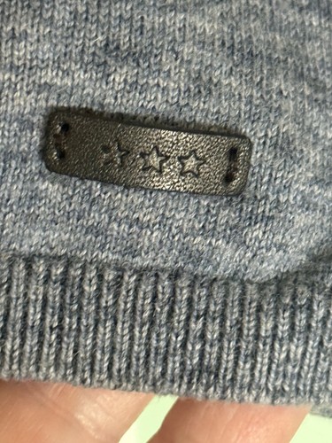 Suéter John Varvatos Para Hombre Calce Ajustado Azul Talla XL Ligero - Imagen 4 de 7