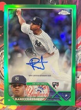 2023 Topps Chrome Update Randy Vasquez Green Refractor Auto /99 SP RC Padres
