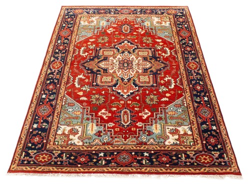 Traditional Vintage Hand-Knotted Carpet 5'11" x 9'1" Wool Area Rug - Picture 3 of 9