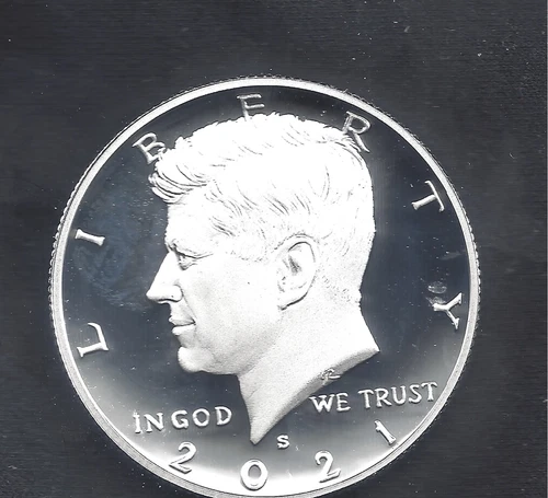 2021-S SILVER PROOF KENNEDY HALF - .999 SILVER