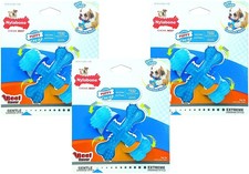 Nylabone Puppy Chew Beef Flavored X-Small X Bone for Dogs up to 15 lbs - 3 Pack