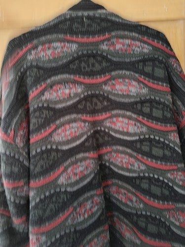 Vintage Coogi Style Suede Knitted Jacket Over Coat Thick 90s XL Celio - Picture 20 of 24