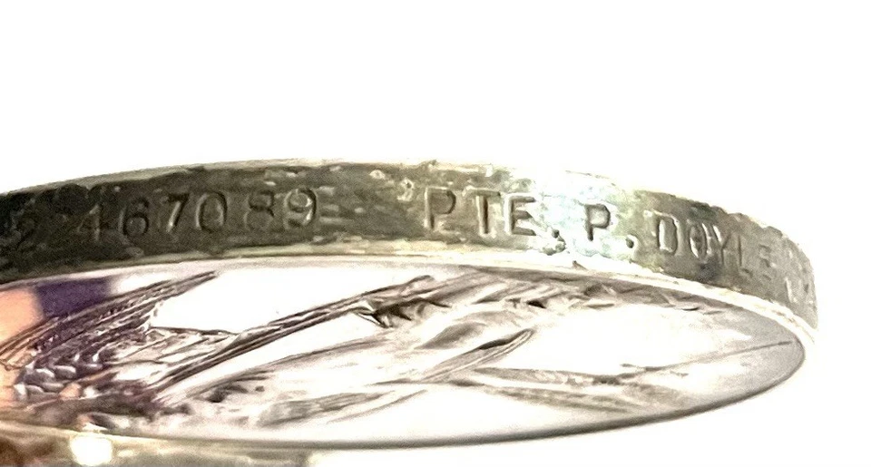 Authentic GSM General Service Medal 1918-62, Malaya, to Pte Doyle RAMC, Silver - Image 4 of 4