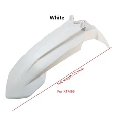 White Mudguard Plastic 553mm/21IN Front Fender For KTM65SX BD27 Motorcross Bike