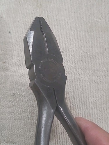 Vintage Palmer Welloct No. 608 Lineman Pliers Meadville Pa USA MADE TOOL. - Picture 10 of 10