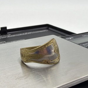 Authentic WM. A. Rogers Oneida LTD Gold Plated Spoon Ring, Size