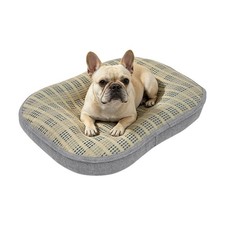 Double-Sided Pet Bed Rush Grass/Cool Breathable Small Dogs Cats 20.5x15.7in