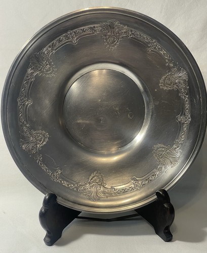 Middletown Silver Co Platter #485 Victorian Rococo Scroll 10” Silverplate