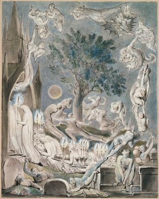 William Blake - Illustrationen zu Robert Blairs Grab komponiert 1805 3 limitierte St