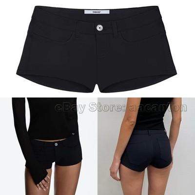 Tank Air Basic Black Shorts Low Waist Easy Matching Women Tight Hot Pants New