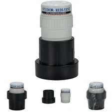 Air Admittance Valve 1-1/2 or 2-Inch Connection Gravity-Close Vent Weatherproof