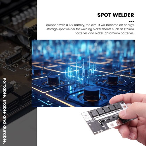 Soudeuse par Points 12V Bricolage Portable Batterie Soudage par Points Mach7844 - Imagen 6 de 9