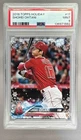 136971882 Shohei Ohtani 2018 Topps Holiday #HMW17 Rookie RC PSA 9