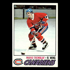 Mario Tremblay #163 1977 Topps Montreal Canadiens Hockey Card NHL EX