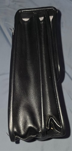 Samsonite Leather Expandable Attaché Black Flap over W/locking Clasp - Picture 9 of 9