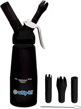 Whip! 1/4 Liter (1/2 Pint) Aluminum Dispenser Black