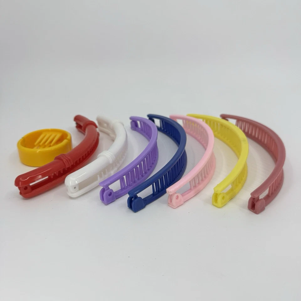 Vintage Goody Style Clincher Combs Banana Clip 1980s Retro Hair Lot Of 8 - Image 3 of 4